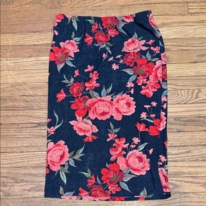 vintage floral skirt